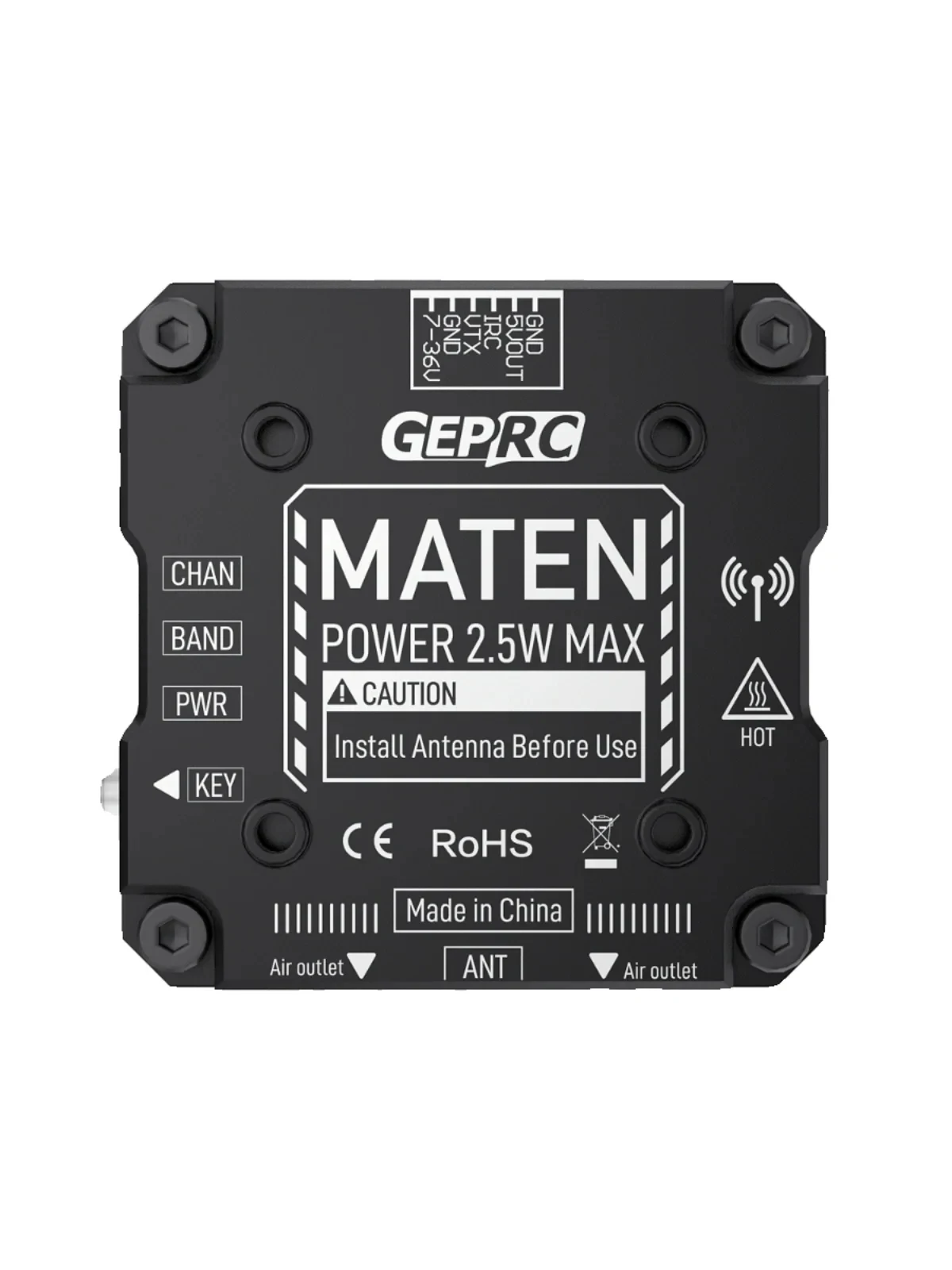 GEPRC MATEN 5.8G 2.5W VTX PRO  - Foxeer Reaper Extreme 2.5W Vtx avis et prix